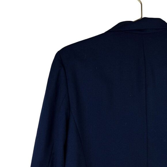 Vintage Pendleton Navy Blue 100% Virgin Wool Two Button Blazer - Picture 6 of 7